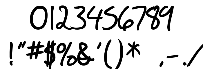 SF Scribbled Sans SC Bold Font OTHER CHARS
