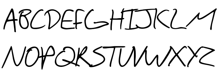 SF Scribbled Sans SC Font LOWERCASE