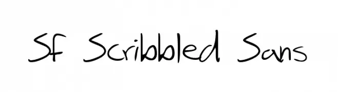 SF Scribbled Sans  Fuentes Gratis Descargar