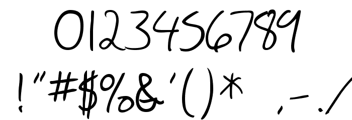 SF Scribbled Sans Font OTHER CHARS