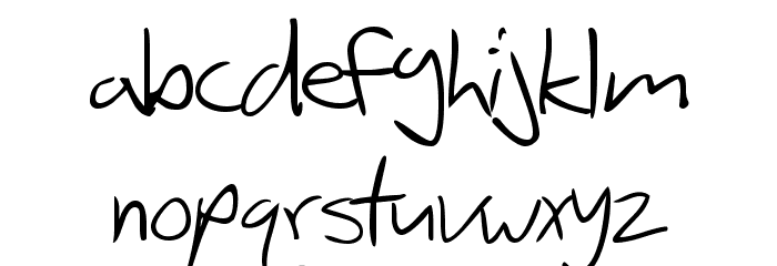 SF Scribbled Sans Font LOWERCASE