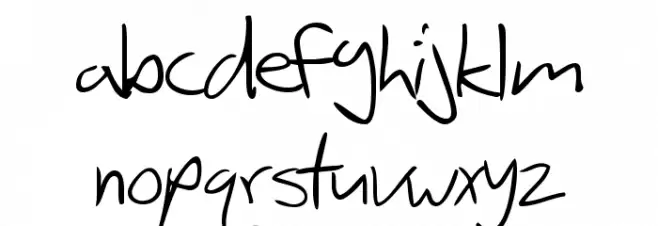 SF Scribbled Sans خط أحرف صغيرة