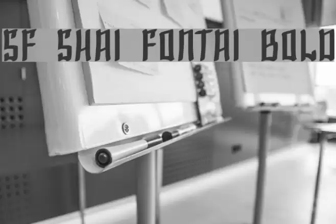 SF Shai Fontai Bold Font examples