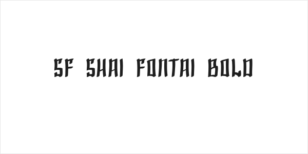 SF Shai Fontai Bold Logo
