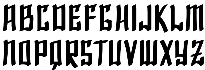 SF Shai Fontai Bold Font LOWERCASE