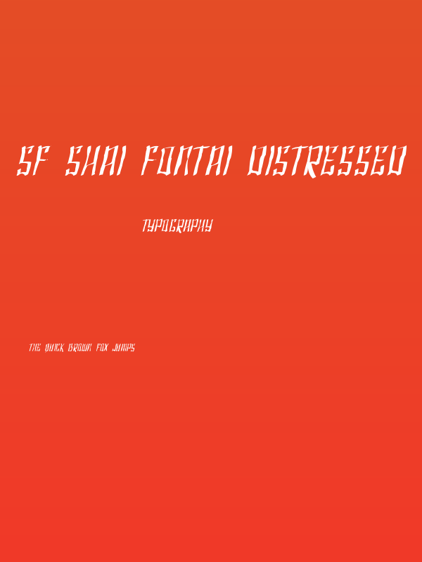 SF Shai Fontai Distressed Oblique Poster