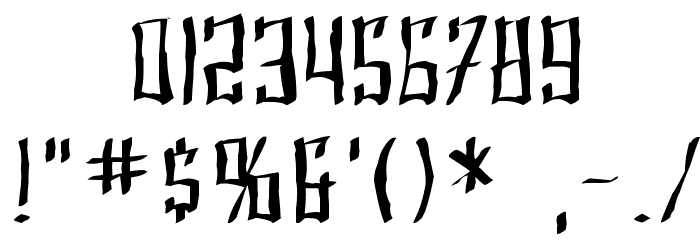 SF Shai Fontai Distressed Шрифта ДРУГИЕ символов