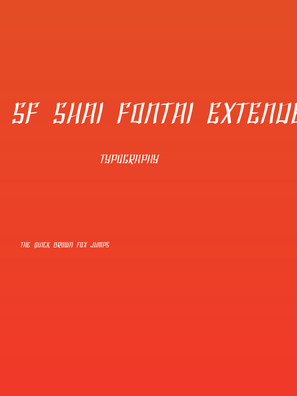 SF Shai Fontai Extended Oblique Poster