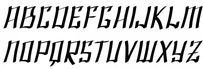 SF Shai Fontai Extended Oblique Шрифта строчной