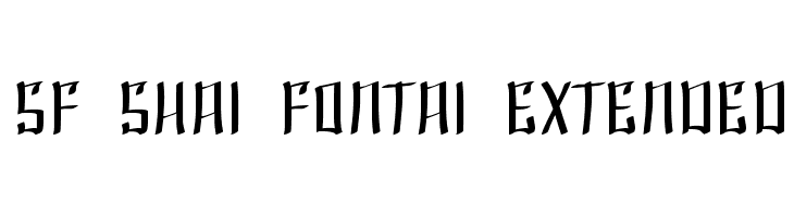 SF Shai Fontai Extended  フリーフォントのダウンロード