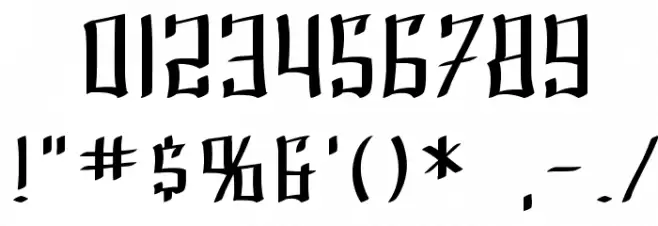 SF Shai Fontai Extended Font OTHER CHARS