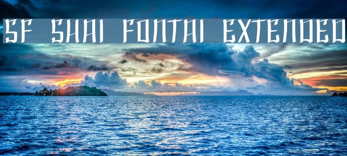 SF Shai Fontai Extended Schriftart examples