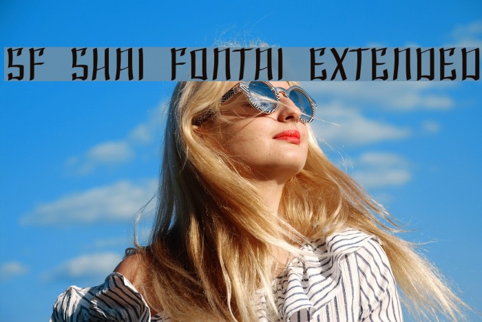 SF Shai Fontai Extended Schriftart examples