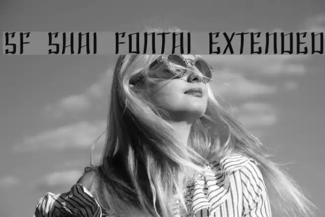 SF Shai Fontai Extended Font examples