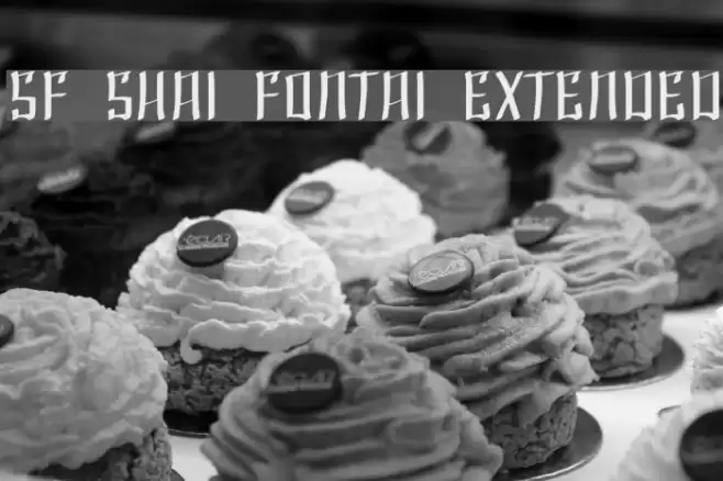 SF Shai Fontai Extended Font examples