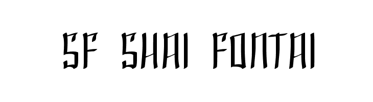 SF Shai Fontai  免费字体下载