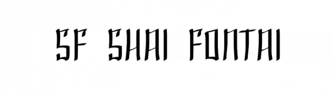 SF Shai Fontai  フリーフォントのダウンロード
