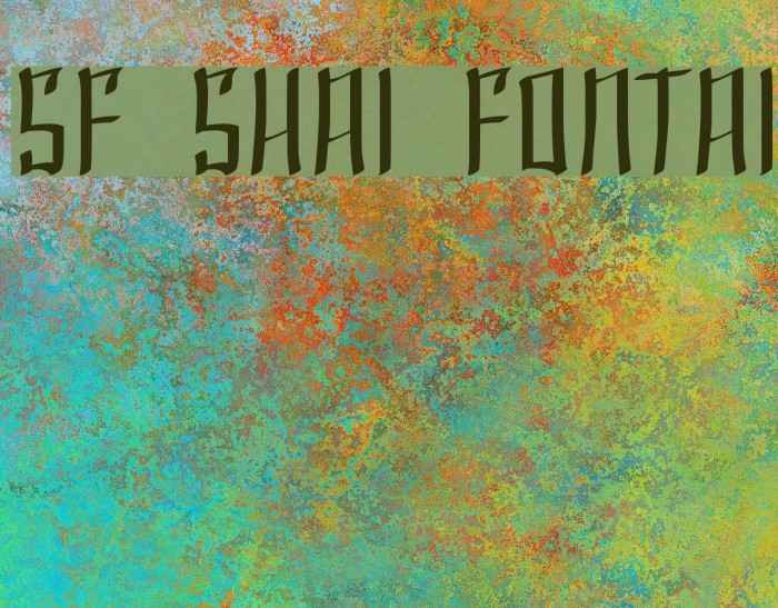 SF Shai Fontai Font examples