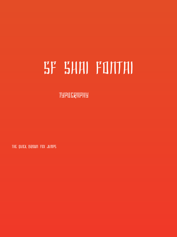 SF Shai Fontai Poster