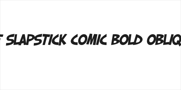 SF Slapstick Comic Bold Oblique Logo