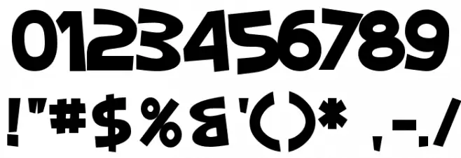 SF Slapstick Comic Bold Polices AUTRES CHARS