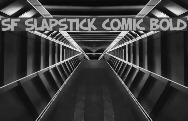 SF Slapstick Comic Bold Polices examples