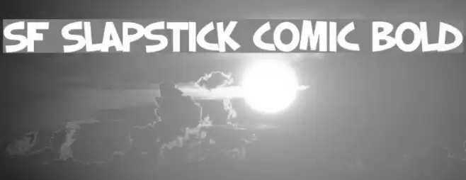 SF Slapstick Comic Bold Polices examples
