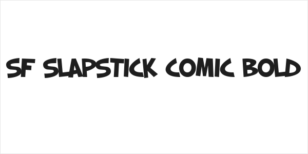 SF Slapstick Comic Bold Logo