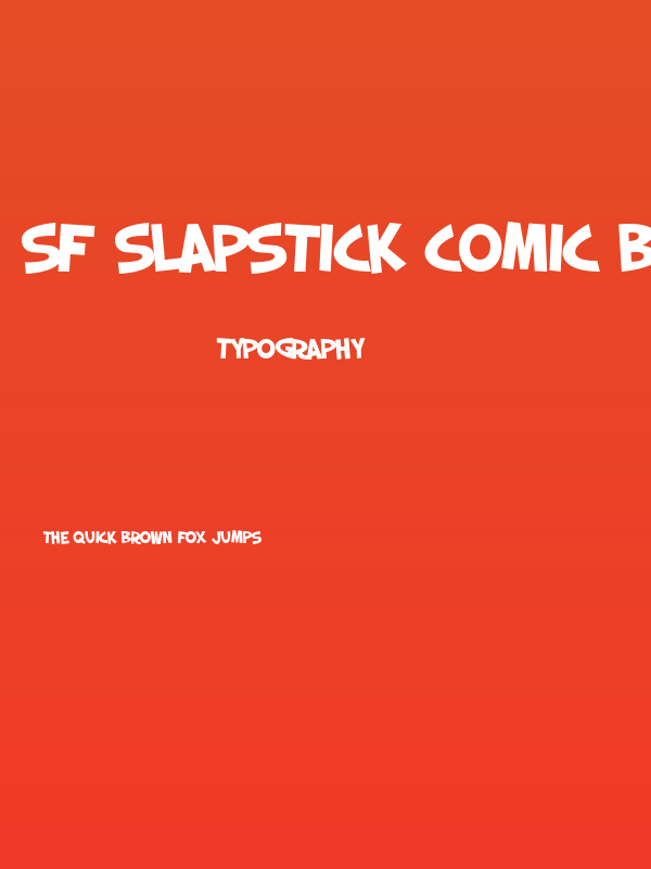 SF Slapstick Comic Bold Poster