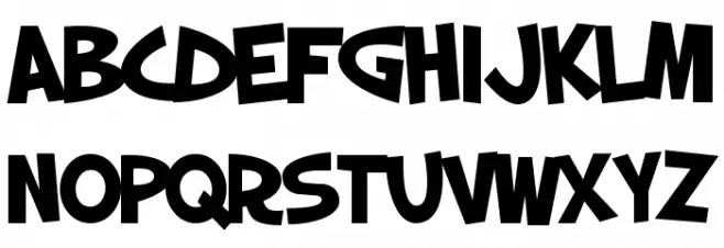 SF Slapstick Comic Bold Polices MINUSCULES