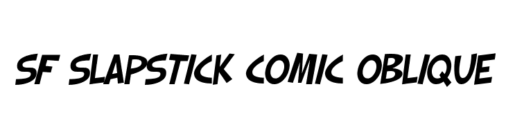 SF Slapstick Comic Oblique  フリーフォントのダウンロード