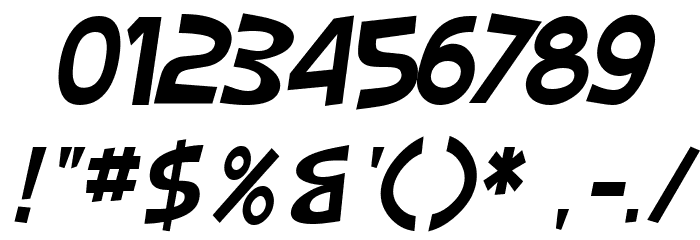 SF Slapstick Comic Oblique Шрифта ДРУГИЕ символов