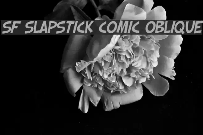 SF Slapstick Comic Oblique Шрифта examples