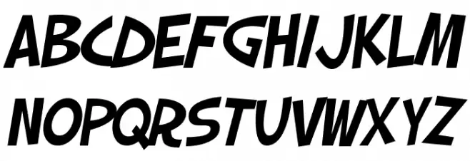 SF Slapstick Comic Oblique Шрифта строчной