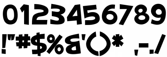 SF Slapstick Comic SC Bold Font OTHER CHARS