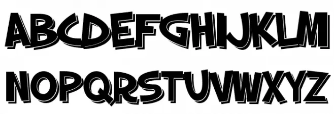 SF Slapstick Comic SC Shaded Fuentes MINÚSCULAS