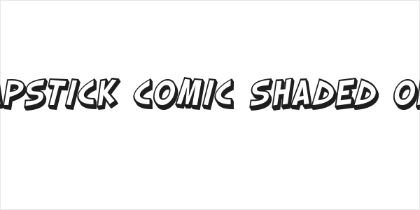 SF Slapstick Comic Shaded Oblique Logo