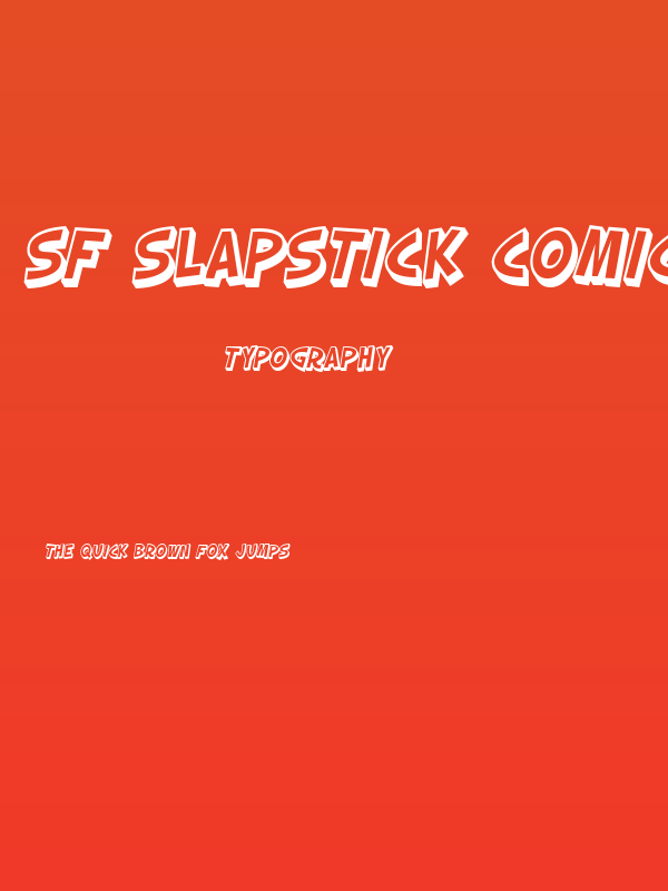 SF Slapstick Comic Shaded Oblique Poster