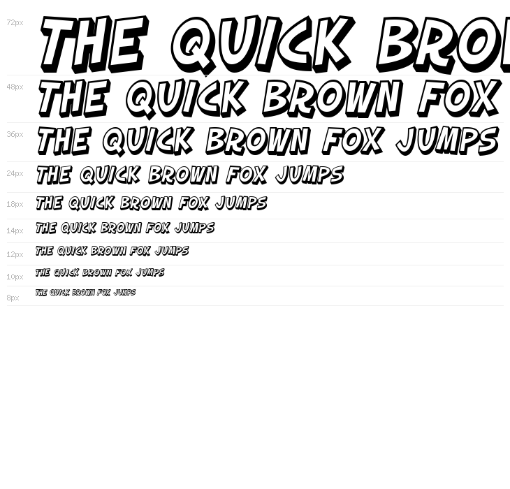 SF Slapstick Comic Shaded Oblique Waterfall