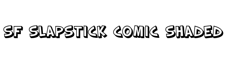 Sf Slapstick Comic Shaded Font Ffonts Net