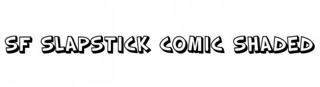 SF Slapstick Comic Shaded  Frei Schriftart Herunterladen