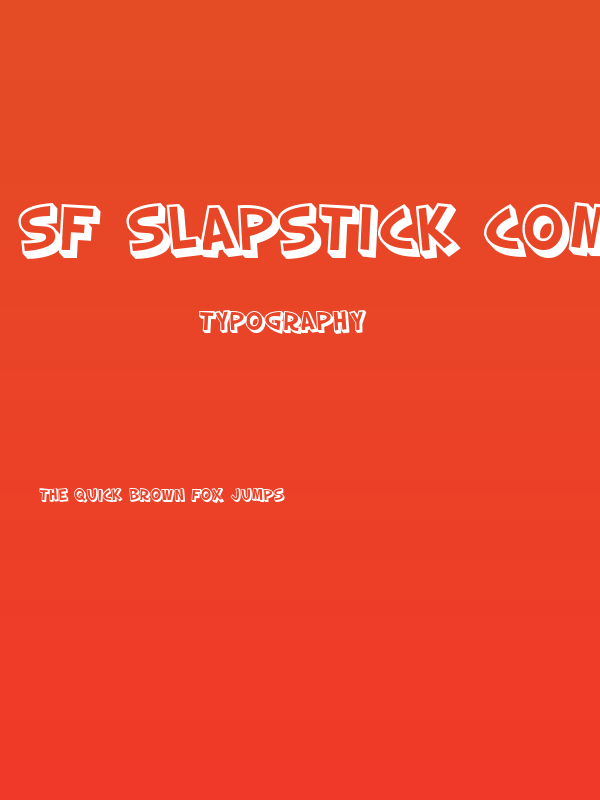 SF Slapstick Comic Shaded Poster