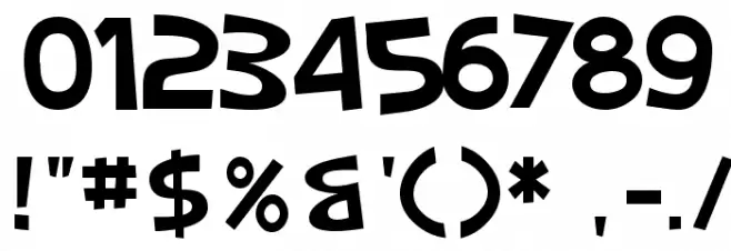 SF Slapstick Comic Font OTHER CHARS
