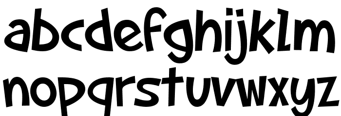SF Slapstick Comic Font LOWERCASE