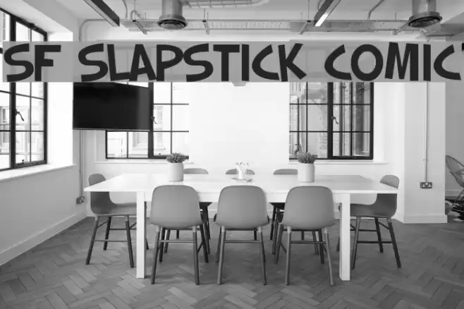 SF Slapstick Comic Font examples