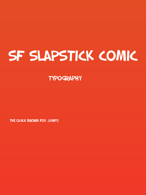 SF Slapstick Comic Poster