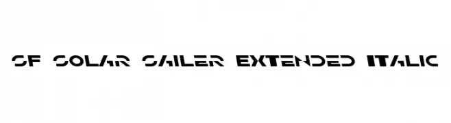 SF Solar Sailer Extended Italic  नि: शुल्क फ़ॉन्ट्स डाउनलोड