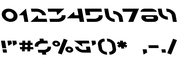 SF Solar Sailer Extended Italic Font OTHER CHARS