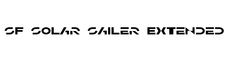 SF Solar Sailer Extended  Скачать бесплатные шрифты
