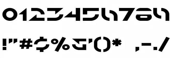 SF Solar Sailer Extended Font OTHER CHARS